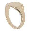 9ct Yellow Gold Patterned Shield Signet Ring