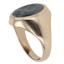 9ct Yellow Gold Hematite Centurian Signet Ring