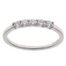 18ct White Gold 0.33ct Brilliant Cut Diamond Five Stone Ring
