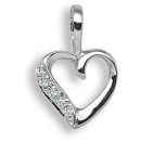 9ct White Gold 0.025ct Diamond Pendant