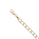 9ct Yellow Gold Square Curb Bracelet 8.5"