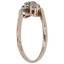 9ct Yellow Gold Cubic Zirconia Three Stone Ring