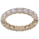 14ct Yellow Gold Cubic Zirconia Full Eternity Ring