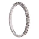 18ct White Gold 0.10ct Diamond Half Eternity Ring