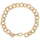 9ct Yellow Gold Patterned Belcher Bracelet 8.5"