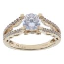 9ct Yellow Gold Cubic Zirconia Single Stone Ring