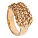 9ct Yellow Gold Four Row Keeper Ring