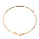9ct Yellow Gold Amethyst Heart Torque Bangle