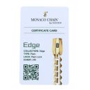 14ct Yellow Gold Monaco Curb Edge Plain Lock Bracelet 8.5"