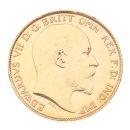 1909 Edward VII Large Head UK Half Sovereign Coin