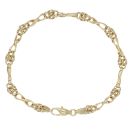 14ct Yellow Gold Fancy Bracelet 8.5"