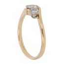 18ct Yellow Gold 0.55ct Brilliant Cut Diamond Trilogy Ring