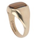 9ct Yellow Gold Tigers Eye Signet Ring