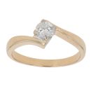 18ct Yellow Gold 0.33ct Brilliant Cut Diamond Solitaire Ring