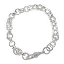 Silver Belcher Heart Bracelet 7.5" By Icesia