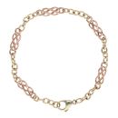 9ct Yellow and Rose Gold Clogau Bracelet 7"