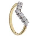 18ct Yellow Gold 0.70ct Brilliant Cut Diamond Wishbone Ring