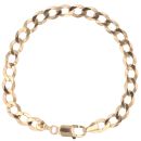 9ct Yellow Gold Curb Bracelet 8"