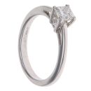 18ct White Gold 0.50ct Princess Cut Diamond Solitaire Ring