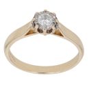 9ct Yellow Gold 0.25ct Brilliant Cut Diamond Solitaire Ring