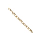 9ct Yellow Gold Patterned Belcher Bracelet 7.5"