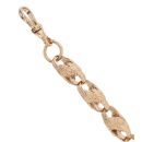9ct Yellow Gold Patterned Tulip Bracelet 7.5"
