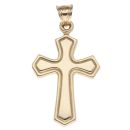 9ct Yellow Gold Club Cross Pendant