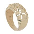 9ct Yellow Gold Patterned Openwork Signet Ring