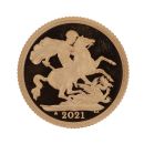 2021 Elizabeth II Fifth Portrait UK Full Sovereign Coin Proof Boxed