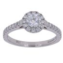 Platinum 0.75ct Brilliant Cut Diamond Cluster Ring