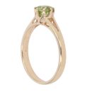 9ct Yellow Gold Peridot Single Stone Ring