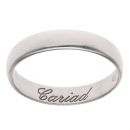 9ct White Gold Cariad Clogau Wedding Band 4.7mm