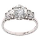 Platinum 1.90ct Diamond Solitaire Ring