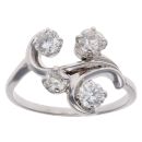 9ct White Gold 1.25ct Brilliant Cut Diamond Fancy Ring