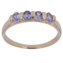 9ct Yellow Gold Tanzanite Four Stone Ring