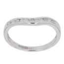 18ct White Gold 0.20ct Brilliant Cut Diamond Wishbone Ring