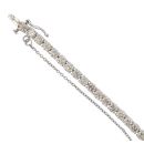 9ct White Gold 8.89ct Brilliant Cut Diamond Bracelet 7"