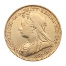1897 Victoria Old Head Australia Half Sovereign Coin