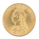 1887 Victoria Jubilee UK Half Sovereign Coin
