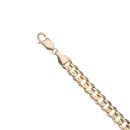 9ct Yellow Gold Curb Bracelet 9"