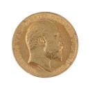 1910 Edward VII Large Head UK Half Sovereign Coin