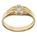 18ct Yellow Gold 0.80ct Diamond Signet Ring