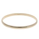9ct Yellow Gold Plain Bangle