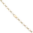 9ct Yellow Gold Patterned Belcher Chain 24"