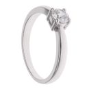 Silver Cubic Zirconia Single Stone Ring By Icesia