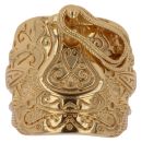 Sterling Silver Gold Plated Saddle Ring