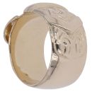 9ct Yellow Gold Patterned Buckle Ring