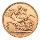 2015 Elizabeth II Fourth Portrait UK Full Sovereign Coin