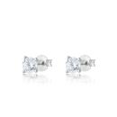 9ct White Gold 1.00ct Lab Grown Diamond Stud Earrings G VS