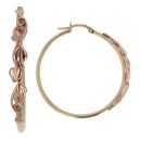 9ct Yellow and Rose Gold Clogau Tree Of Life Hoop Earrings
